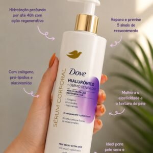 Dove Hidratante Corporal Sérum Hialurônico + Dermo Renovador 380ml