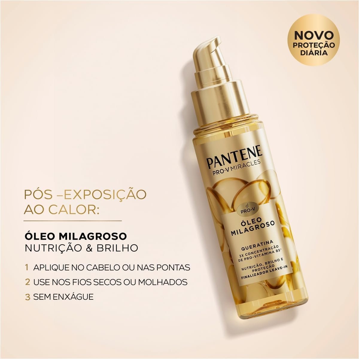 ÓLEO MILAGROSO PANTENE CAPILAR FINALIZADOR LEAVE-IN 95ML