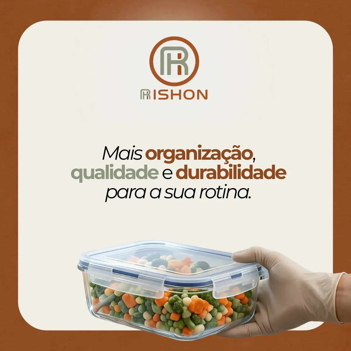 Kit 10 Potes de Vidro Herméticos 640ml - Imagem 2