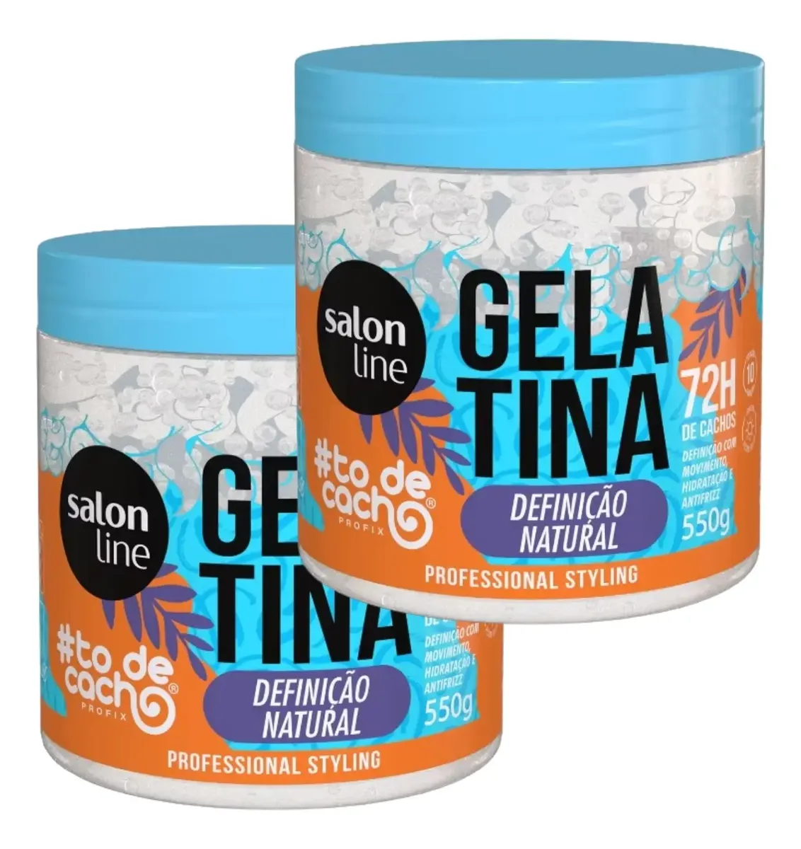 Kit 2 Gelatina #todecacho Definição Natural 550g Salon Line