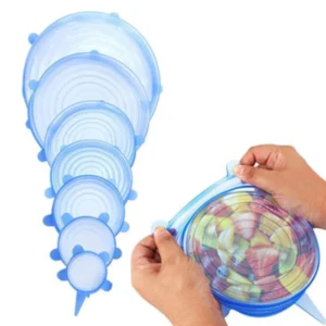 Kit 6 Tampas Silicone Reutilizável Elástica Tapoer Panela