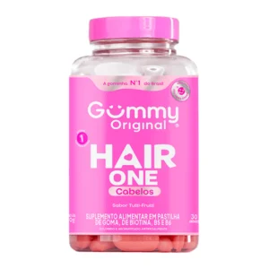VITAMINA CABELO E UNHAS GUMMY HAIR TUTTI-FRUTTI COM 60 GOMAS