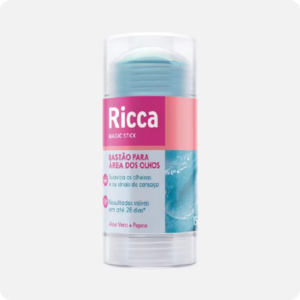 Bastão Ricca Magic Stick Aloe Vera e Pepino 20g Área dos Olhos Olheiras e Linhas