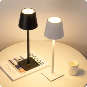 Luminária Abajur Mesa Led Touch Dimerizável Sem Fio Recarregável