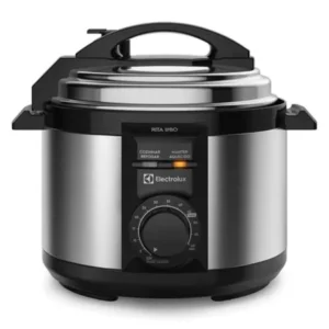 Panela de Pressão Elétrica Electrolux 3L Efficient Por Rita Lobo PCE15 Preta com Inox