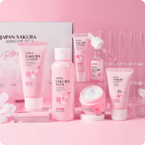 LAIKOU Sakura 6pcs-Hidratar , Iluminar , Suavizar , Tom Uniforme , Fps