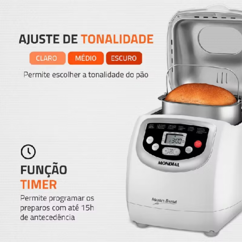 Panificadora Automática Master Bread Mondial NPF-54 - Imagem 4